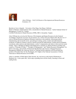 Alicia Williams &ndash; NACCAS Director of Development and Human