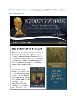 THE PYRAMID OF SUCCESS COACH`S FAVORITE POETRY AND