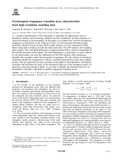 Extratropical tropopause transition layer characteristics from high