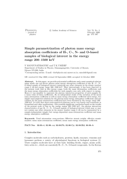 Fulltext PDF - Indian Academy of Sciences