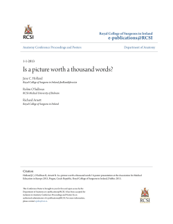 Is a picture worth a thousand words? - e-publications@RCSI