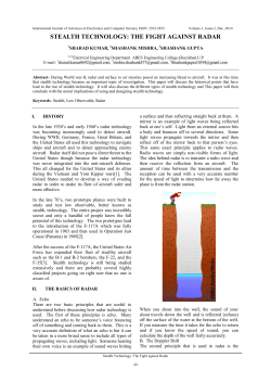 stealth technology: the fight against radar