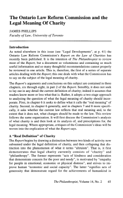 The Ontario Law Reform Commission and the