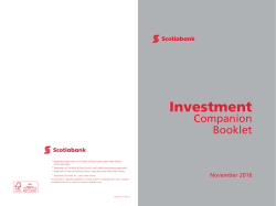 Investment Companion Booklet