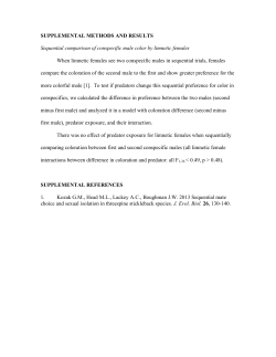 SUPPLEMENTAL METHODS AND RESULTS Sequential