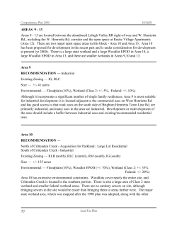 Land Use Plan Areas 9-15
