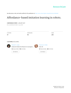 Affordance-based imitation learning in robots.