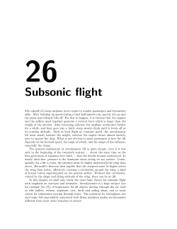 Subsonic flight - Center for Nonlinear Science