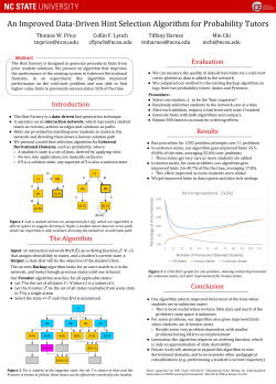 Introduction Evaluation The Algorithm Results Conclusion