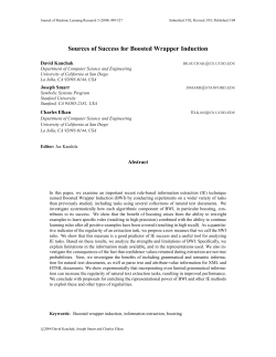 Sources of Success for Boosted Wrapper Induction