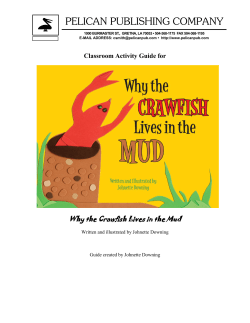the activity guide for Why the Crawfish Lives in the Mud.