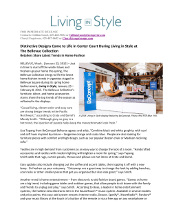 Distinctive Designs Come to Life in Center Court During Living in