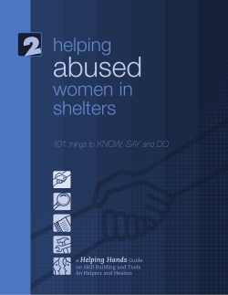 Helping Abused Women in Shelters