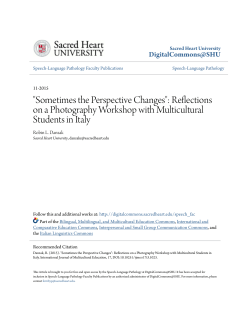 Sometimes the Perspective Changes