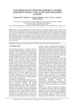 electromagnetic field measurement and risk assessment of heat cost