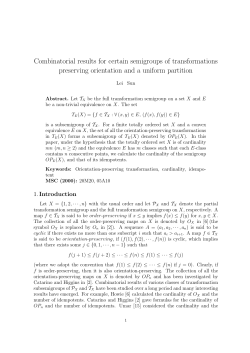 Combinatorial results for certain semigroups of transformations