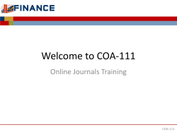 Creating an Online Journal