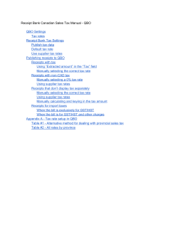 Receipt Bank Canadian Sales Tax Manual QBO QBO Settings Tax