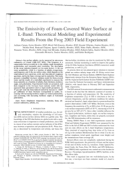 The emissivity of foam-covered water surface at L-band