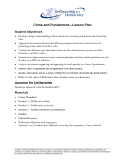 Crime and Punishment&mdash;Lesson Plan
