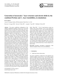 Generation of mesoscale F layer structure and electric fields by the