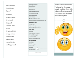 Mental Health Show case. Produced by the