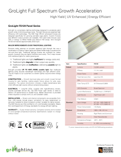 GroLight Full Spectrum Growth Acceleration