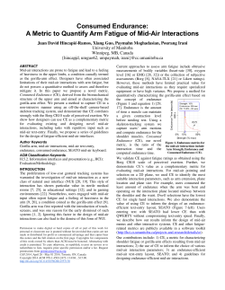 Consumed Endurance: A Metric to Quantify Arm