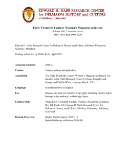 Early Twentieth Century Women`s Magazine collection