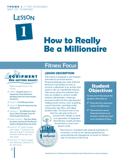 How to Really Be a Millionaire