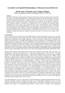 Associative and Spatial Relationships in Thesaurus