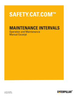 Owner`s Manual &ndash; Cat Engine