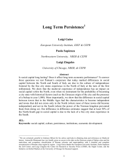 Long Term Persistence