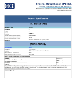 (CHOH.COOH)2 - CDH Fine Chemicals