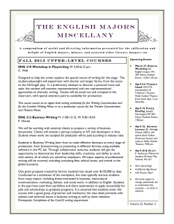 the english majors miscellany
