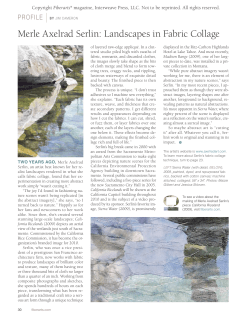 Merle Axelrad Serlin: Landscapes in Fabric Collage