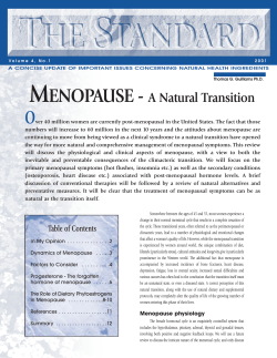 MENOPAUSE - The Hoffman Center