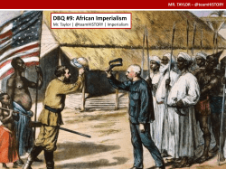 DBQ #9: African Imperialism