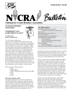 March 2013 - National Ice Cream Retailers Association