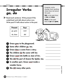 Irregular Verbs go, do