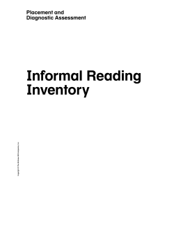 Informal Reading Inventory