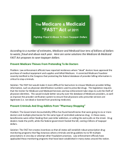 According to a number of estimates, Medicare and Medicaid lose