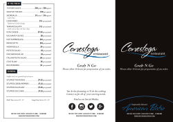 Grab N Go Catering Menu