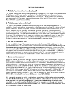 One-Third Rule and Special Events