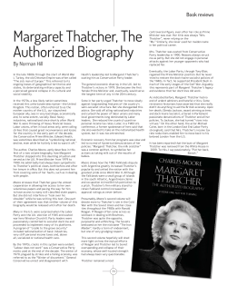 Margaret Thatcher, The Authorized Biography