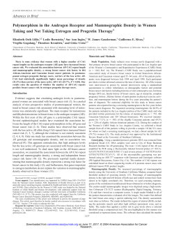 Polymorphism in the Androgen Receptor and
