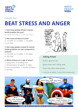 beat stress and anger