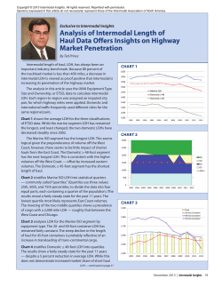 Analysis of Intermodal Length of Haul Data Offers Insights on
