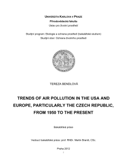 UNIVERZITA KARLOVA V PRAZE