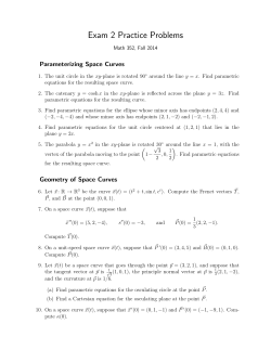 Exam 2 Practice Problems